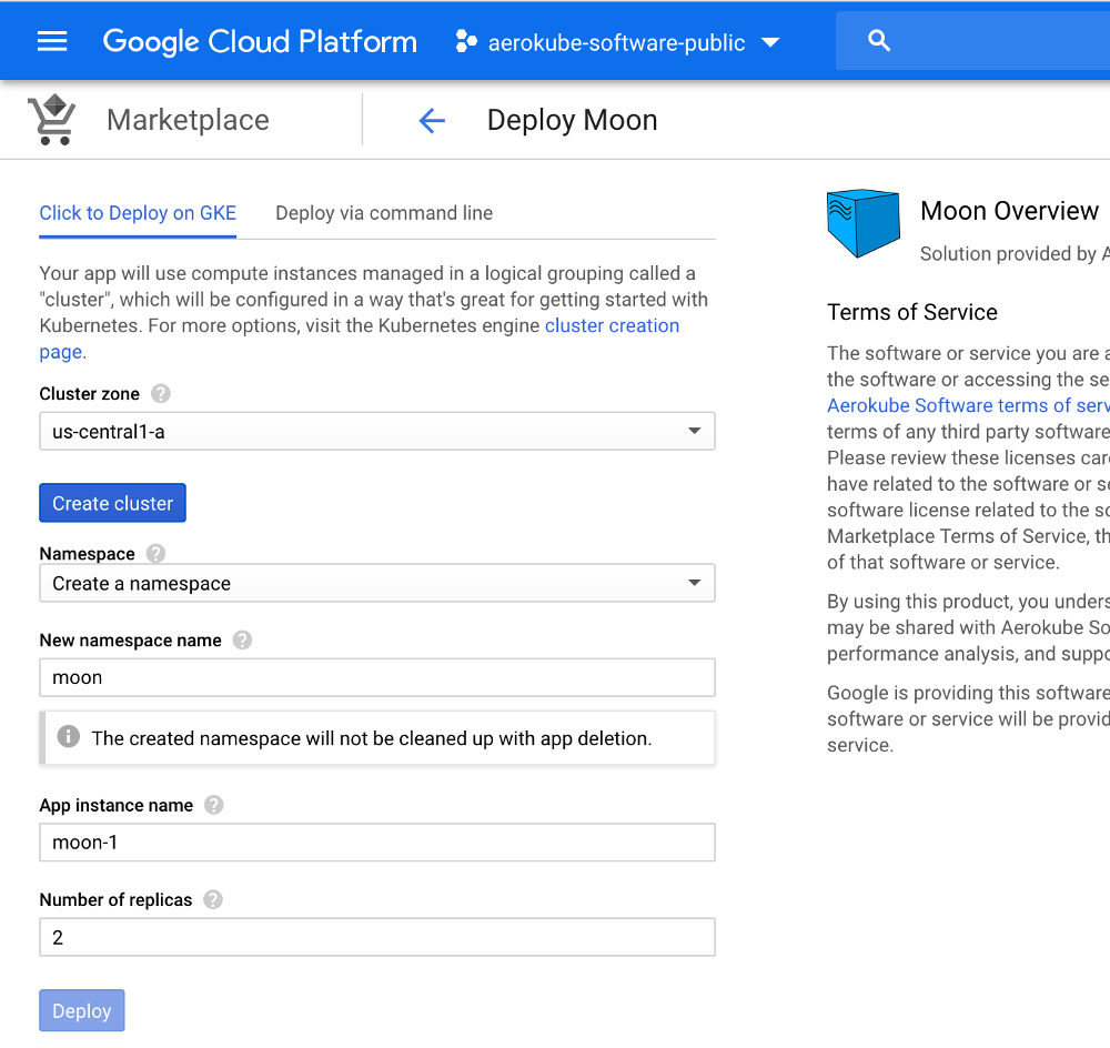 google-cloud-cluster-settings